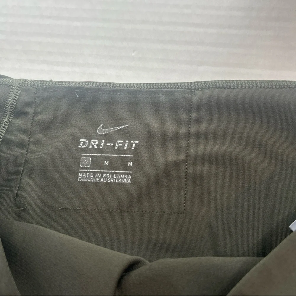 Nike DRI-FIT Women's Olive Green Leggings Size M Activewear Athletic‎